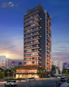 Fachada de condomínio com apartamentos no bairro Santana São Paulo