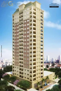 Fachada de condomínio residencial no bairro Santana Zona Norte de São Paulo