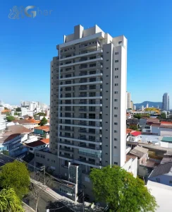 Fachada de condomínio residencial no bairro Santana Zona Norte de São Paulo
