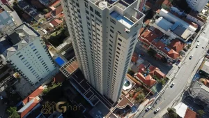 Vista aérea de condomínio residencial no bairro Santana Zona Norte de São Paulo