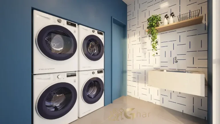 Lavanderia compartilhada em condomínio residencial no bairro Campos Elíseos Zona Centro de São Paulo