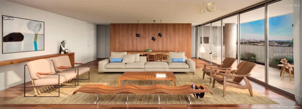 Living em apartamento decorado de condomínio com apartamentos no bairro Santana São Paulo