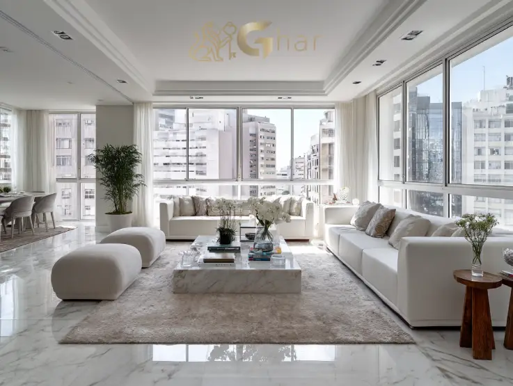 Living de apartamento na Parada Inglesa com ambiente integrado e moderno