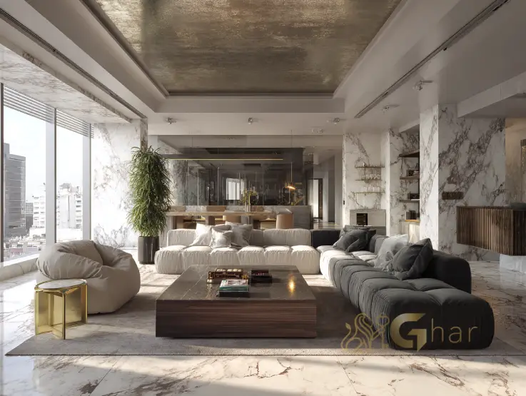 Living de apartamento decorado na Zona Norte de São Paulo em Santana ou Jardim São Paulo