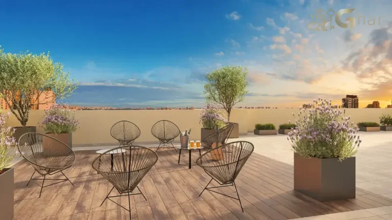 Lounge rooftop em condomínio com lazer em apartamentos no bairro Campos Elíseos São Paulo