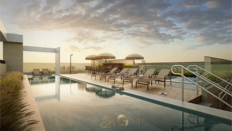 Piscina em condomínio com lazer em apartamentos no bairro Santana São Paulo