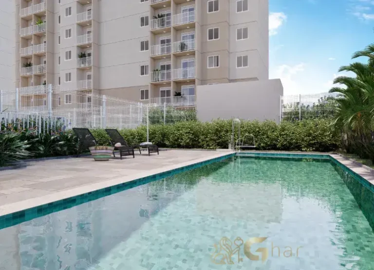 Piscina em condomínio com lazer em apartamentos no Cambuci São Paulo