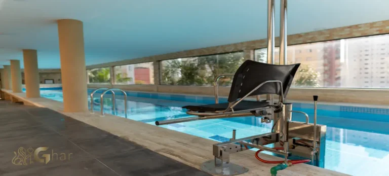 Piscina com raia de 25 metros do condomínio Life Club Personal em Santana São Paulo