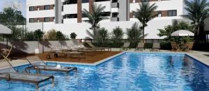 Piscina do condomínio Unique Santana no bairro Santana em São Paulo