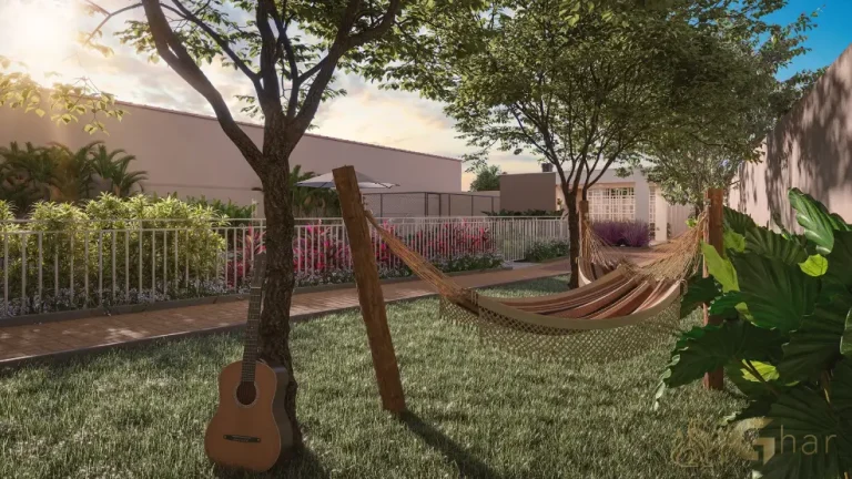 Redário do condomínio Plano&Vila Ema com espaço de descanso na Vila Ema São Paulo