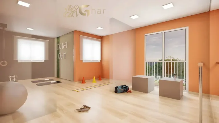 Sala de ginástica do condomínio Plano&Vila Ema com equipamentos de exercícios na Vila Ema São Paulo