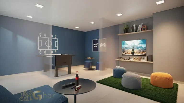 Salão de jogos do condomínio Plano&Vila Ema com espaço de entretenimento na Vila Ema São Paulo