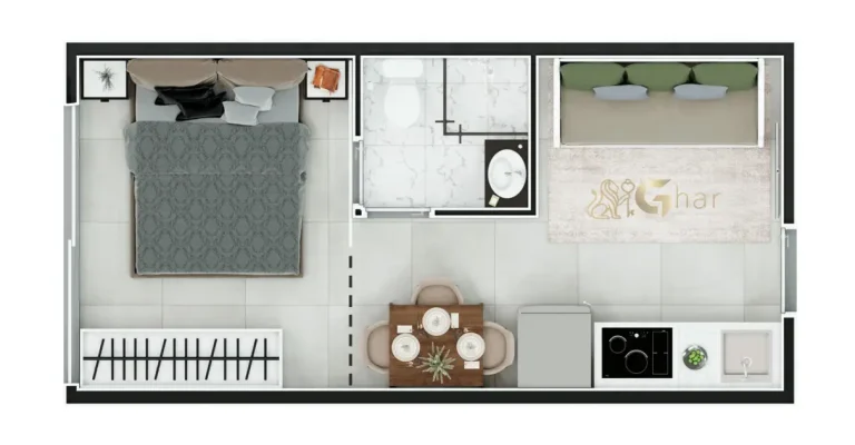 Planta do apartamento do Smart Living Santana no bairro Santana em São Paulo