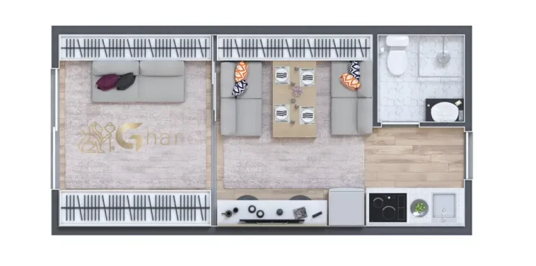 Planta de apartamento em condomínio com unidades no bairro Santana São Paulo