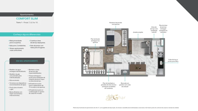 Planta de apartamento em condomínio no bairro Santana São Paulo
