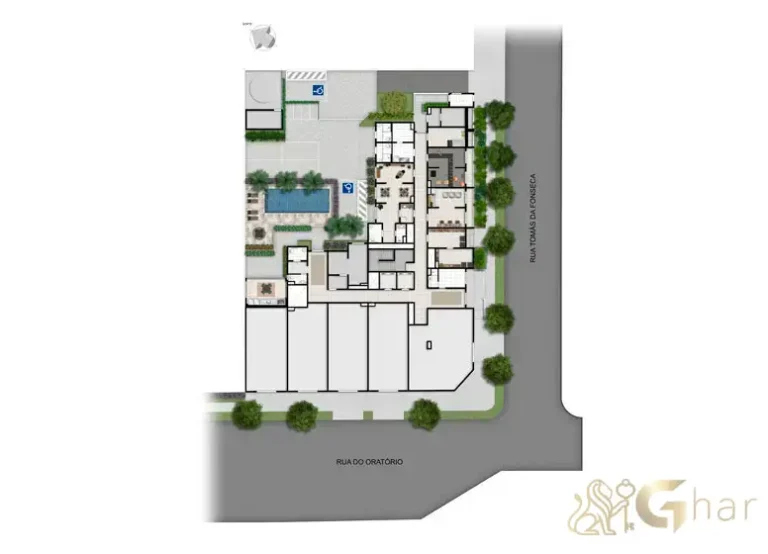 Implantação do condomínio Plano&Mais Mooca no bairro Mooca em São Paulo