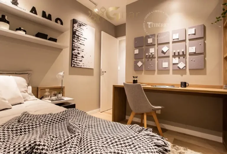 Dormitório em apartamento decorado no Santana São Paulo