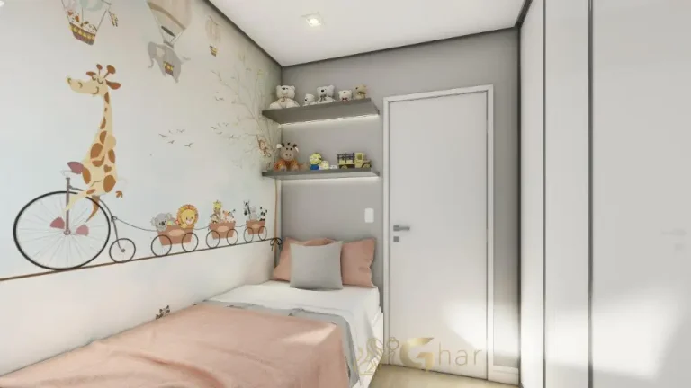 Quarto infantil em apartamento decorado no bairro Santana Zona Norte de São Paulo