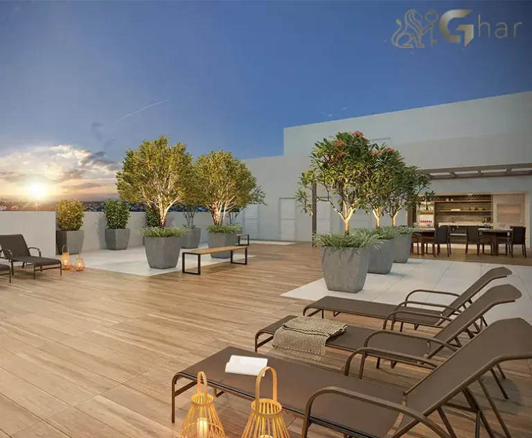 Rooftop do condomínio Plano&Parque Brás no bairro Brás em São Paulo