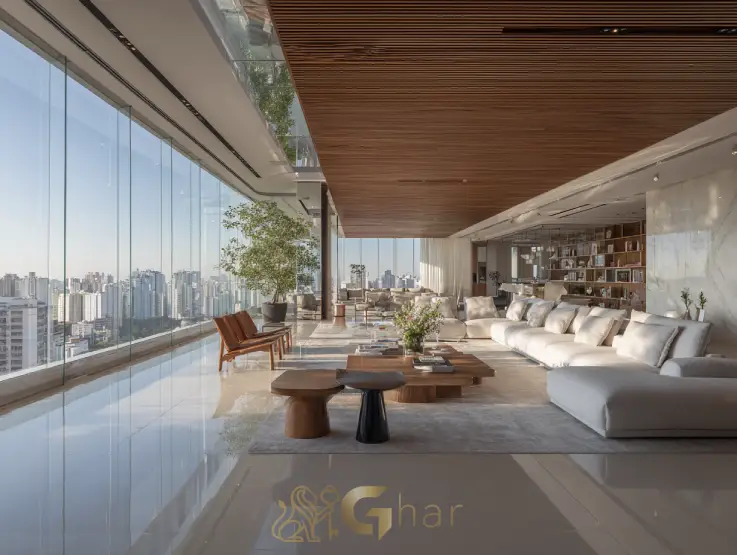 Sala ampla de apartamento na região da Avenida Braz Leme em Santana São Paulo