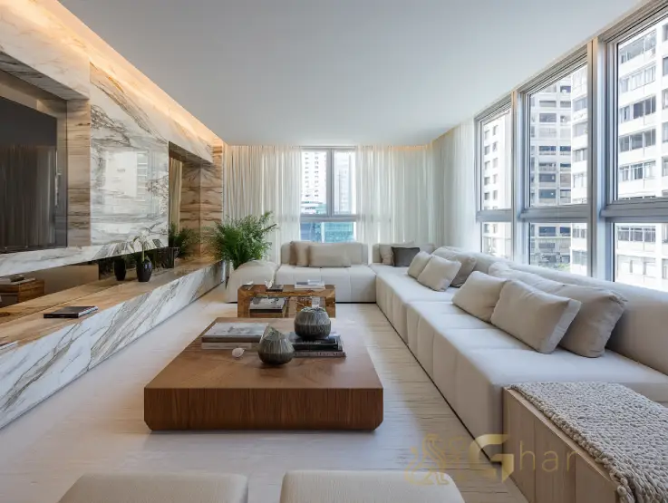 Sala de apartamento de 2 dormitórios em Santana com localização próxima ao Parque da Juventude