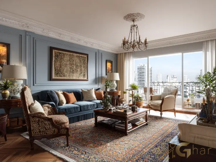 Living de apartamento para alugar em Santana SP com layout confortável e bem distribuído