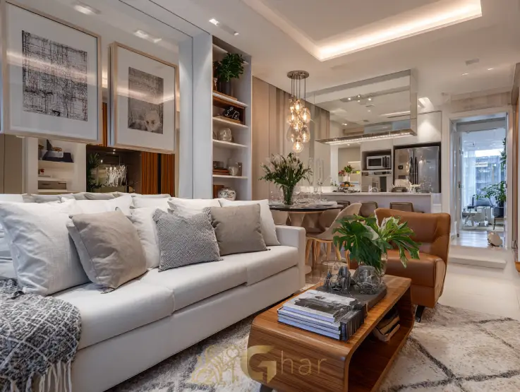 Sala de apartamentos baratos à venda em Santana Zona Norte de São Paulo com ambiente compacto e funcional