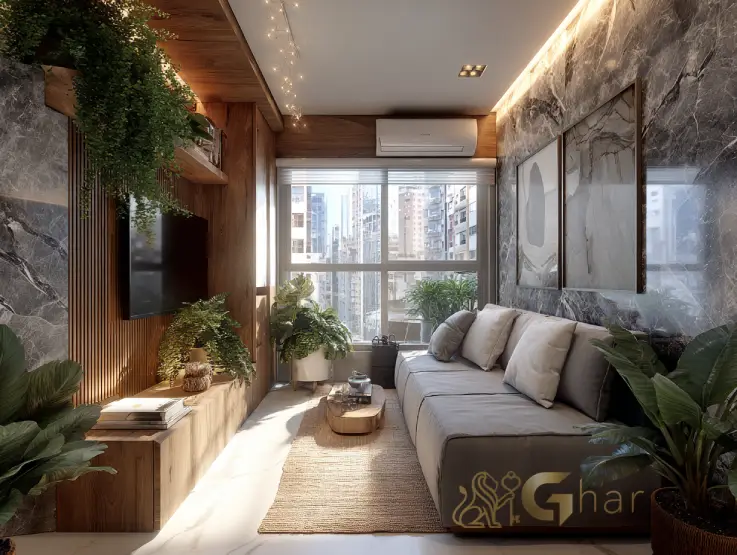 sala de apartamento compacto em Santana SP em área com boa segurança urbana