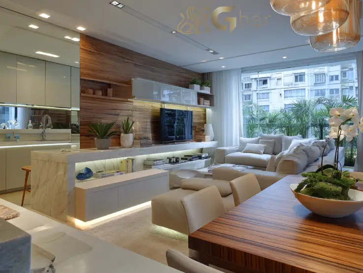sala de apartamento minha casa minha vida em são paulo com ambiente integrado e iluminação natural