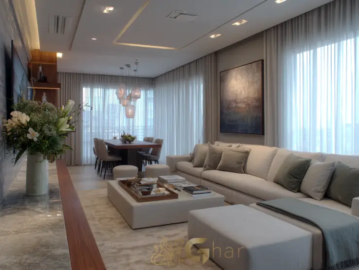 Sala moderna em apartamento com 2 dormitórios até 1 milhão em Santana Zona Norte SP