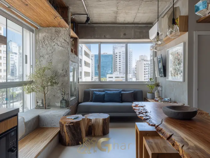 Sala ampla de imóvel próximo ao metrô na Zona Norte de São Paulo