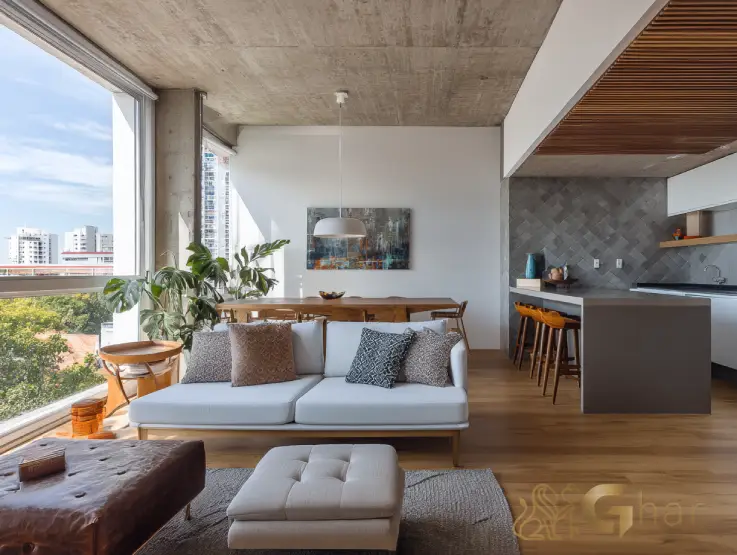 Sala de apartamento em Santana SP com layout funcional e iluminação natural