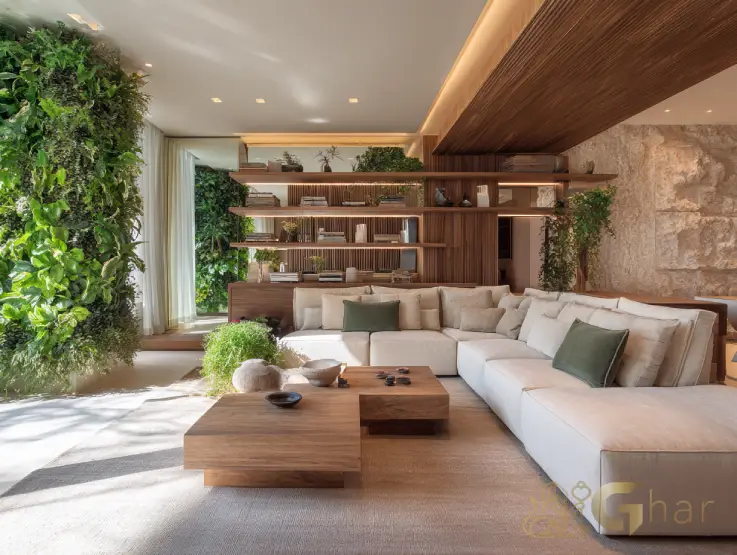 Sala de estar moderna em apartamento no bairro Santana São Paulo