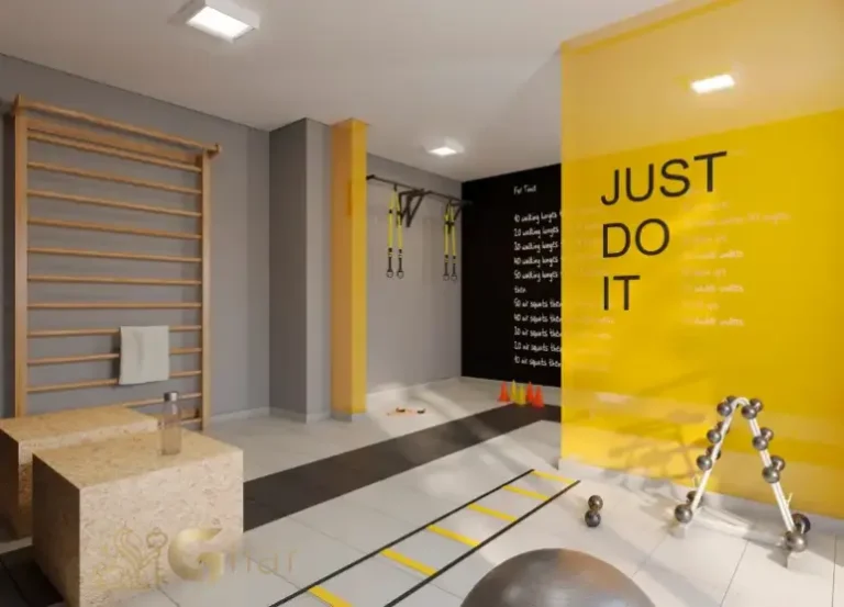 Sala de ginástica do condomínio Plano&Vila Cambuci no bairro Cambuci em São Paulo