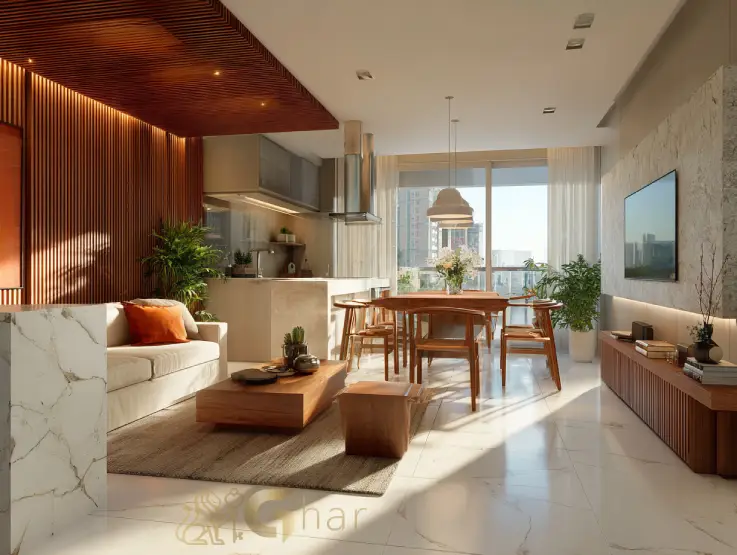 sala de imóvel minha casa minha vida são paulo com layout funcional e espaço integrado