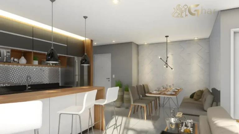 Sala de jantar em apartamento decorado no bairro Santana Zona Norte de São Paulo