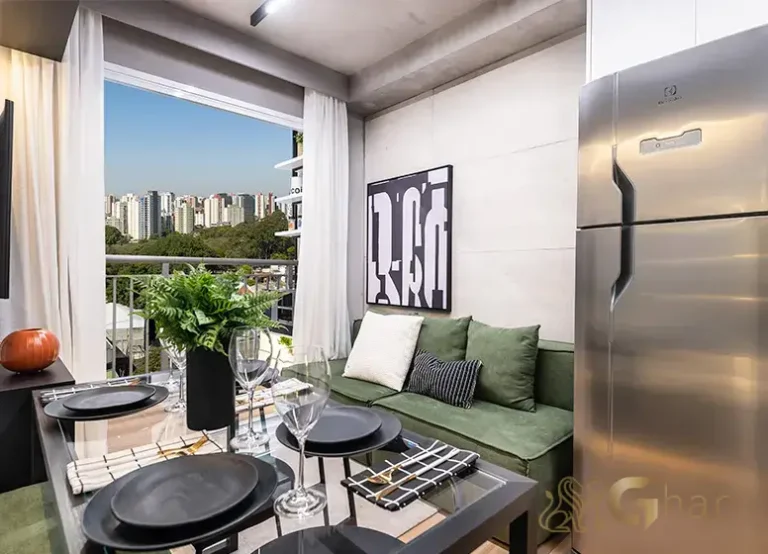 Sala de jantar em apartamento decorado na Mooca Zona Leste de São Paulo