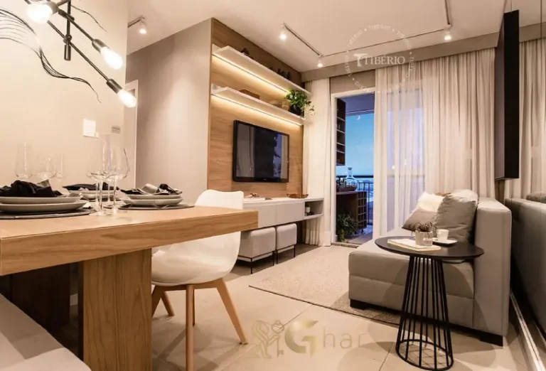 Sala de TV em condomínio residencial no Santana Zona Norte de São Paulo