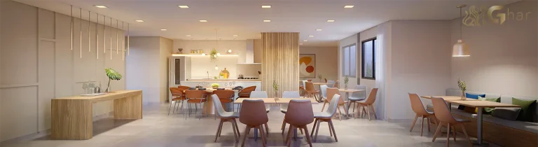 Salão de festas em condomínio com lazer em apartamentos no bairro Santana São Paulo