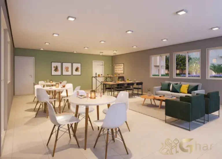 Salão de festas do condomínio Plano&Mais Belém no bairro Belém em São Paulo