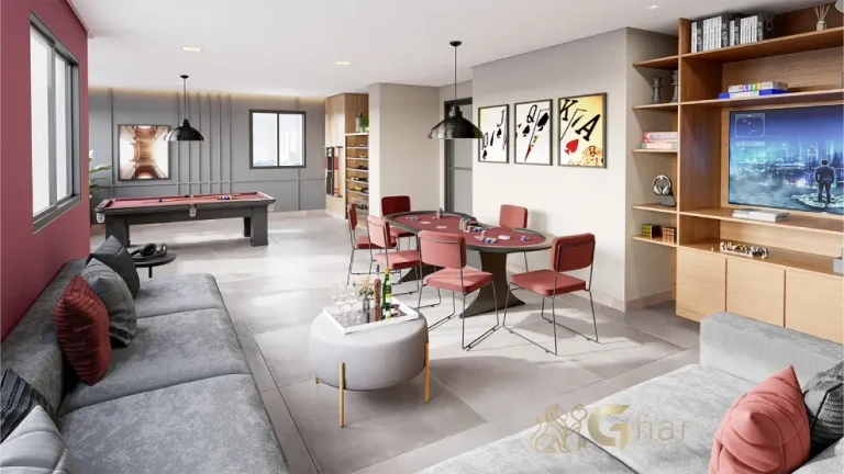 Salão de jogos em condomínio com lazer em apartamentos no bairro Santana São Paulo