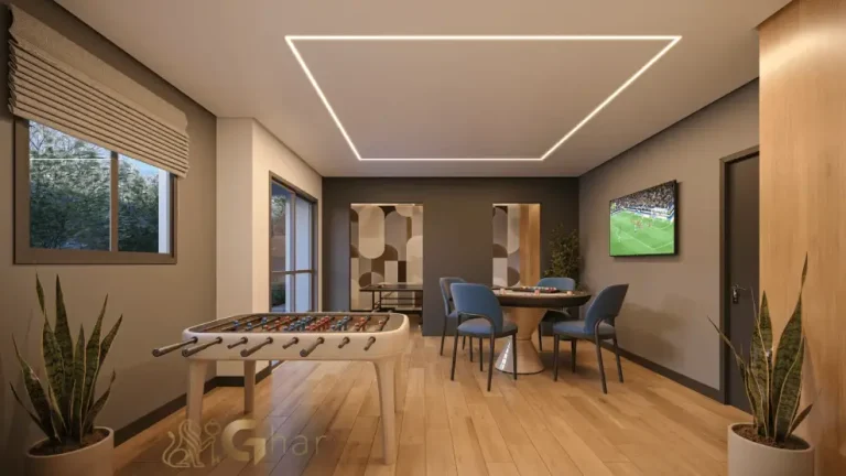 Salão de jogos do condomínio Edifício Philomena no bairro Santana em São Paulo