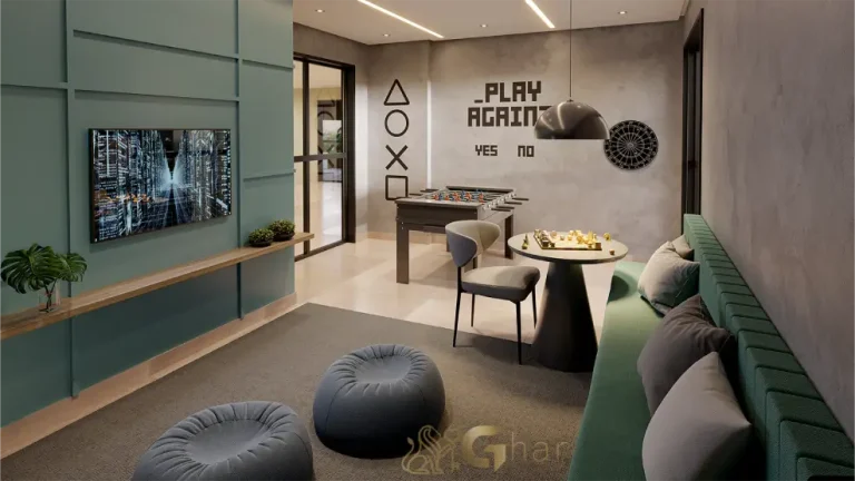 Sala de jogos juvenil em condomínio residencial no bairro Santana Zona Norte de São Paulo