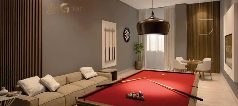 Sala de jogos do condomínio Unique Santana no bairro Santana em São Paulo