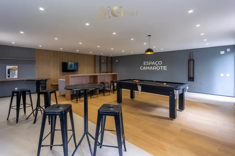 Sports bar do condomínio Vivaz Prime Voluntários da Pátria no bairro Santana em São Paulo