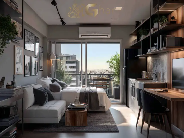 studio minha casa minha vida são paulo com ambiente compacto moderno e bem aproveitado