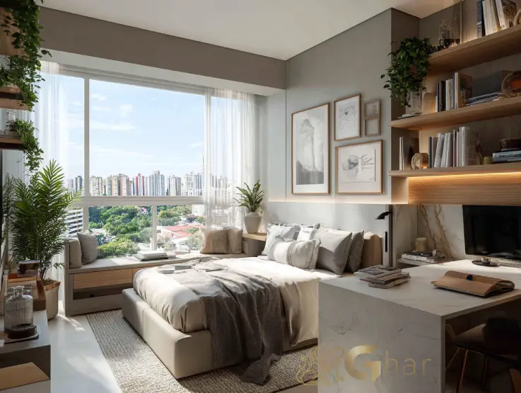 apartamento studio decorado na planta em Santana São Paulo lançamento imobiliário