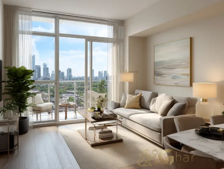 varanda de apartamento em Santana Zona Norte de São Paulo com vista urbana