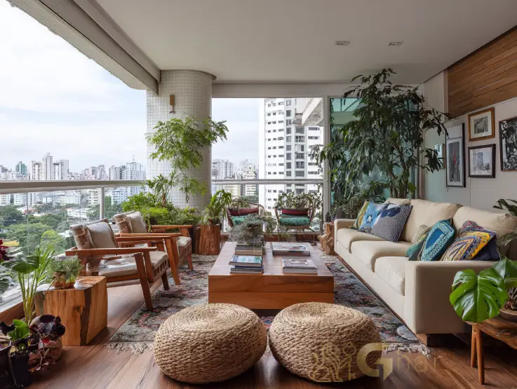 Varanda de apartamento em Santana com vista urbana na Zona Norte SP