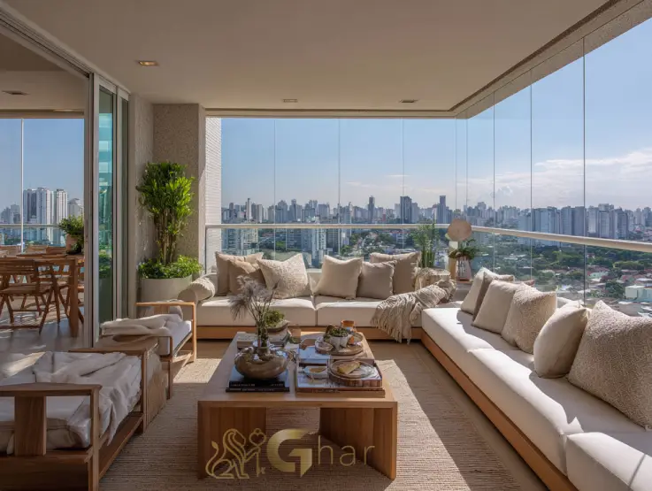 Varanda de apartamento em Santana SP com vista valorizada na Zona Norte